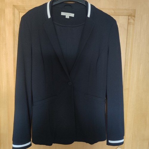 Dunkelblauer sweat blazer - dunkelblauer, sweat-blazer