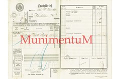 Frachtbrief Generaldirektion kgl württembergische Staatseisenbahn HEILBRONN 1895