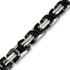 Königskette Panzerkette Königsarmband Halskette Edelstahl Damen Herren Armband