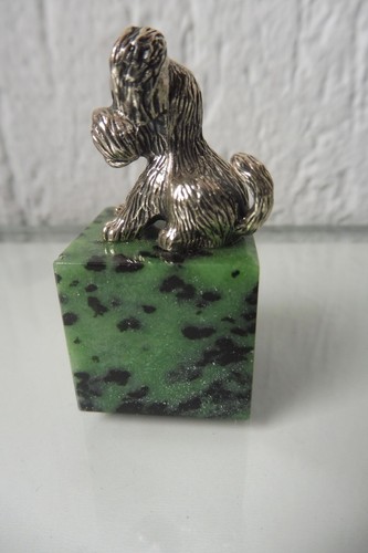 Schöne silberfigur hund - schöne,