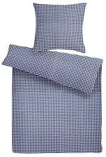 Bettwäsche 135x200 155x220 Perkal Bettbezug Blau Karo Karierte Bettwäsche Set