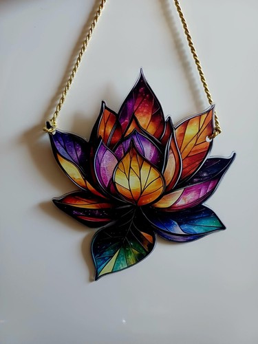Fensterbild lotusblume - fensterbild,