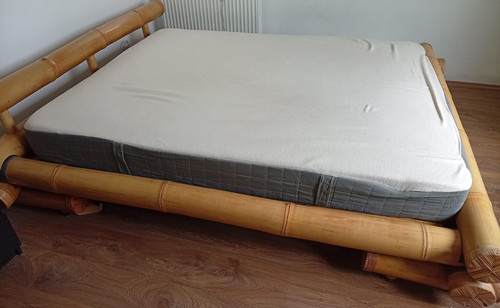 Bambus holz bett mit - holz-bett,