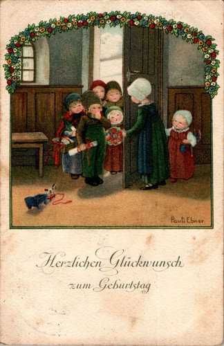 Künstlerkarte von pauli - ak,