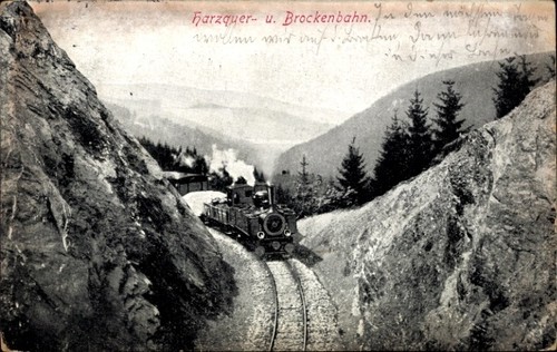 Harzquerbahn brockenbahn - ak, harzquerbahn,