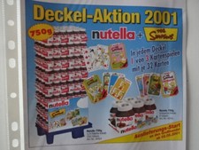 Ferrero Werbung 2001 / Nutella Deckel-Aktion - In jeden Deckel