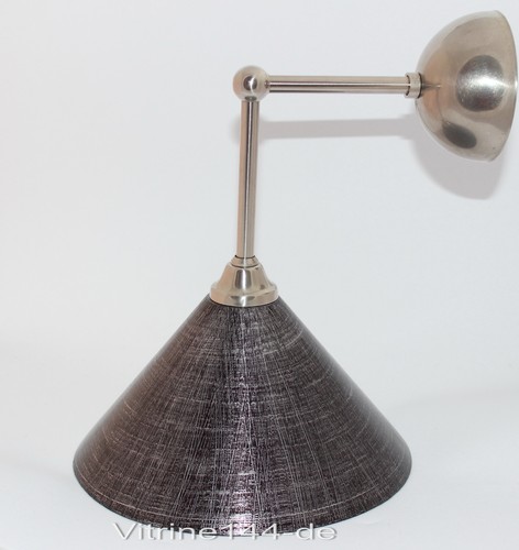 Bauhaus wall light - glass, black