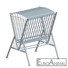 Patura Pferderaufe Ideal verzinkt - Heuraufe Raufe m. Dach