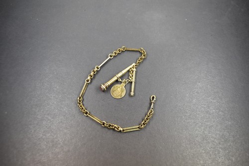 Antike taschenuhrkette mit - antike,