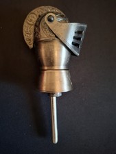 Antiker Ritter Helm Flaschenausgiesser Zinn Metall Mittelalter Motiv Bar Deko