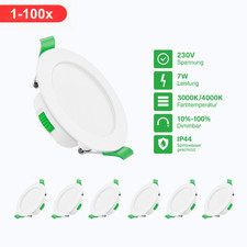 1-100x LED Einbaustrahler 68mm