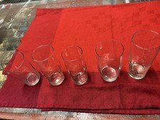 5 verschiedene Original DDR SUPERFEST Gläser, Mitropa,  Margarete Jahny,