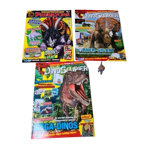Drei dinosaurier zeitschriften - drei,
