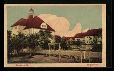 Berka a. W., Bürgerschule mit Kletterstange, Ansichtskarte 