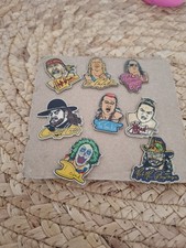 Titan Sports WWF World Wrestling Federation Komplettset 8 Pins/Anstecker Hulk