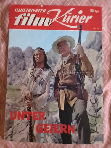 Orginales autogramm winnetou - orginales, autogramm.