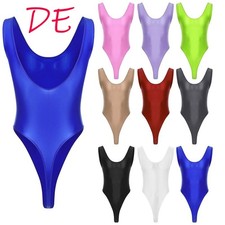 Herren Öl Glänzend Bodysuit