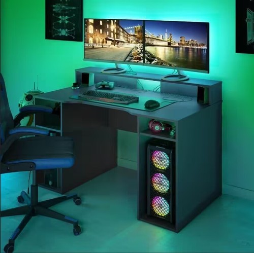 Gaming schreibtisch mit stall - gaming,