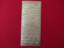Konturensticker - Sticker für Kartengestaltung - Glückwünsche - gold silber 
