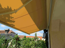 Elektrische Markise mit Netzstecker Betrieb, zusätzliche Handkurbel