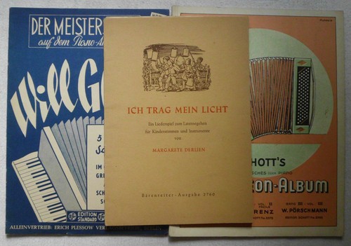 Notenhefte will glahe - 3, notenhefte: