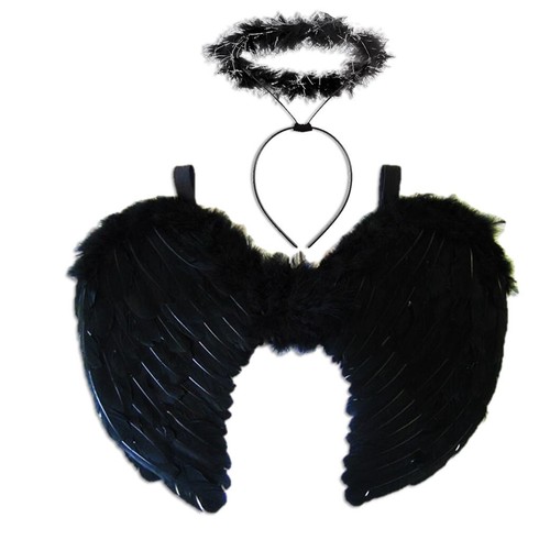 Halloween schwarze feder - schwarze,