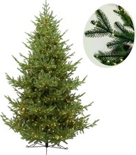 IGOOD Premium Künstlicher Weihnachtsbaum 180cm 1000 LED Warmweiß 100% PE Spritz
