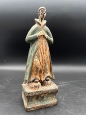 Antike Holzfigur Mönch