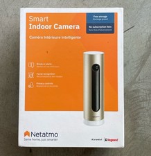 Netatmo Smarte Überwachungskamera Innen mit Wandhalterung, Wlan, Full HD,  Gold
