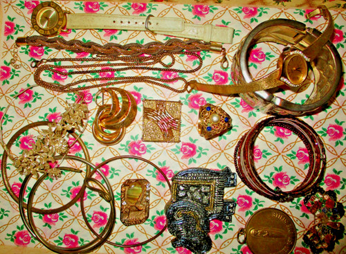 Konvolut goldfarben antik - goldfarben,