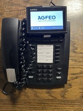 AGFEO ST 45 IP Systemtelefon, Schwarz. Displayhalterung defekt