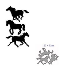 Pferd Stanzformen Metall Cutting Dies Scrapbooking Stanzschablonen Stencil Karte