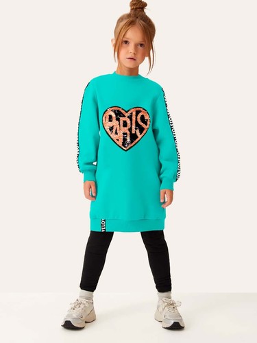 Mädchen tunika kleid - mädchen, pullover