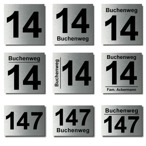 Hausnummer hausnummernschild - hausnummer,
