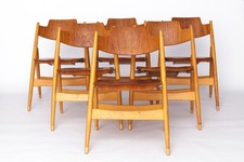 Set of 6 Egon Eiermann SE18 Folding Chairs – Wilde + Spieth, 1950s, Teak & Beech