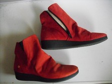 Softinos Damen Stiefeletten / Boots  Größe. 37 rot echt Leder