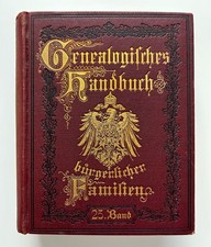 Deutsches geschlechterbuch - deutsches,