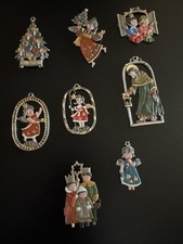 8 Zinnanhänger Engel