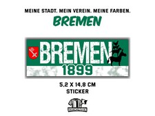 Bremen 1899 Aufkleber Sticker für Fans & Supporter - Fußball Fanartikel