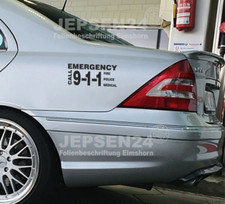 Aufkleber Police 911 Emergency