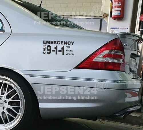 Aufkleber police 911 emergency - aufkleber,
