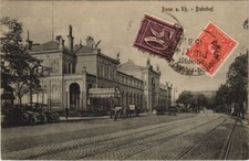 Old postcard Bonn station