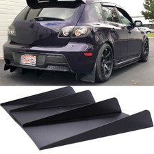 For Mazda Speed 3 Heckdiffusor Stoßstange Diffusor Lip Spoilerlippe 4 Shark Fins