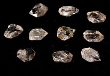 Herkimer Diamantstil Quarz Sammlung 10er Set DT Punkte 10-11 mm 2110