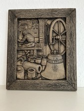 Bild Wandrelief Gips 28 X23 cm