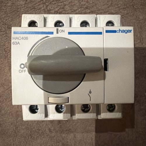 Neu hager trennschalter hac406 - neu,