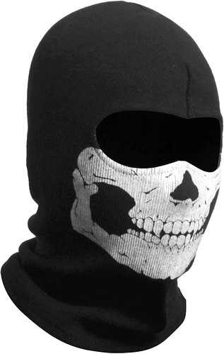Gruselige skull ghost maske - ghost,