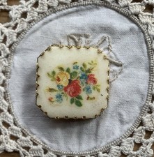 Antike Gablonzer Brosche Amer. Double, 60iger Jahre, Kunststoff Bild.    149