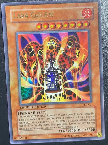 Yugioh lava golem ioc se4 - yugioh,