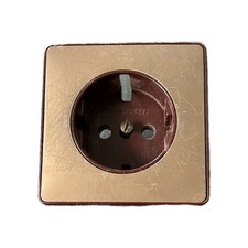 Merten Flächenprogramm Steckdosenabdeckung bronze metallic System Fläche Antik